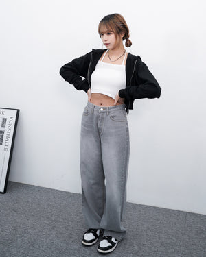 Routine High-waist Wide Denim Pants/ 2色
