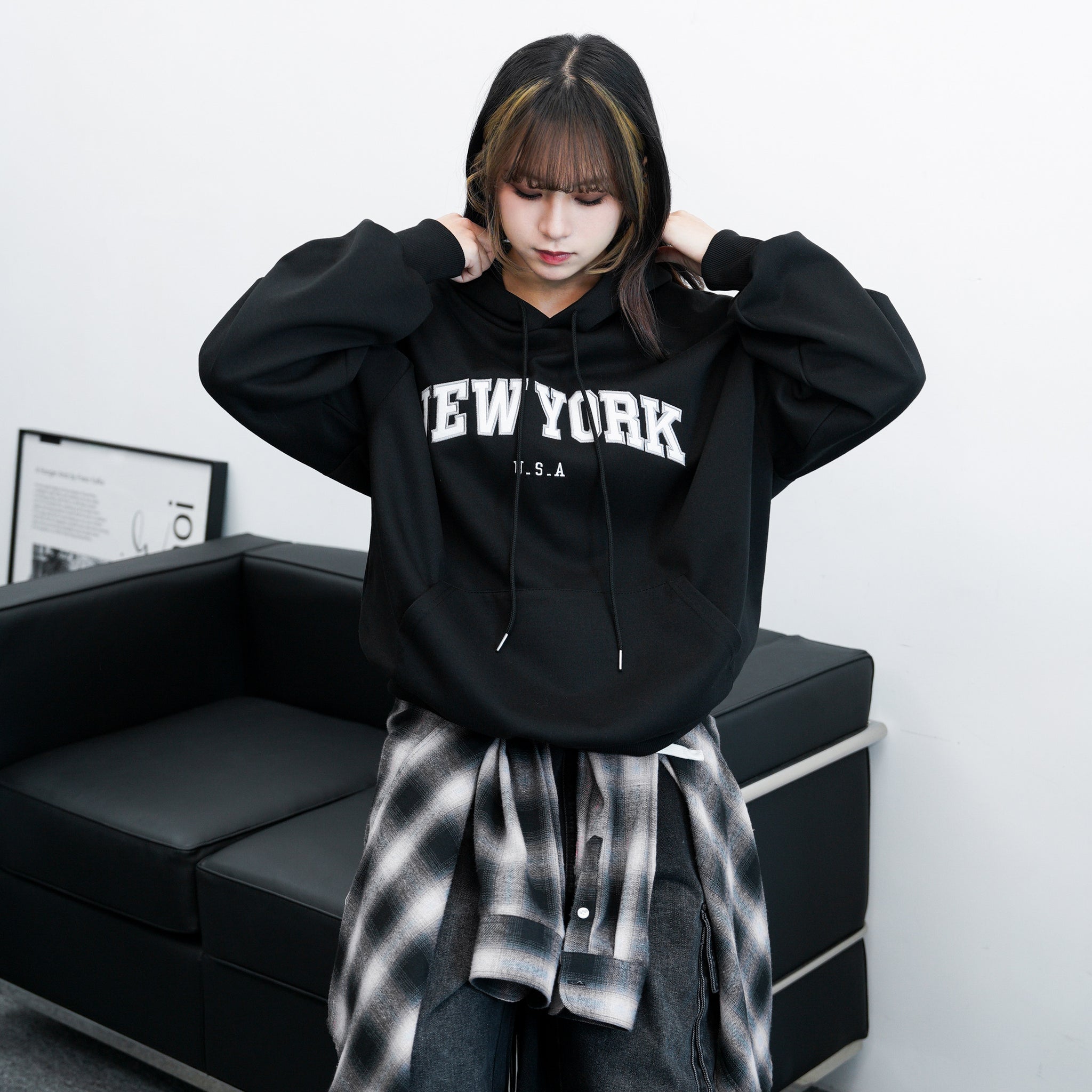 [UNISEX] BEST! NEW YORK HOODIE/ 3色