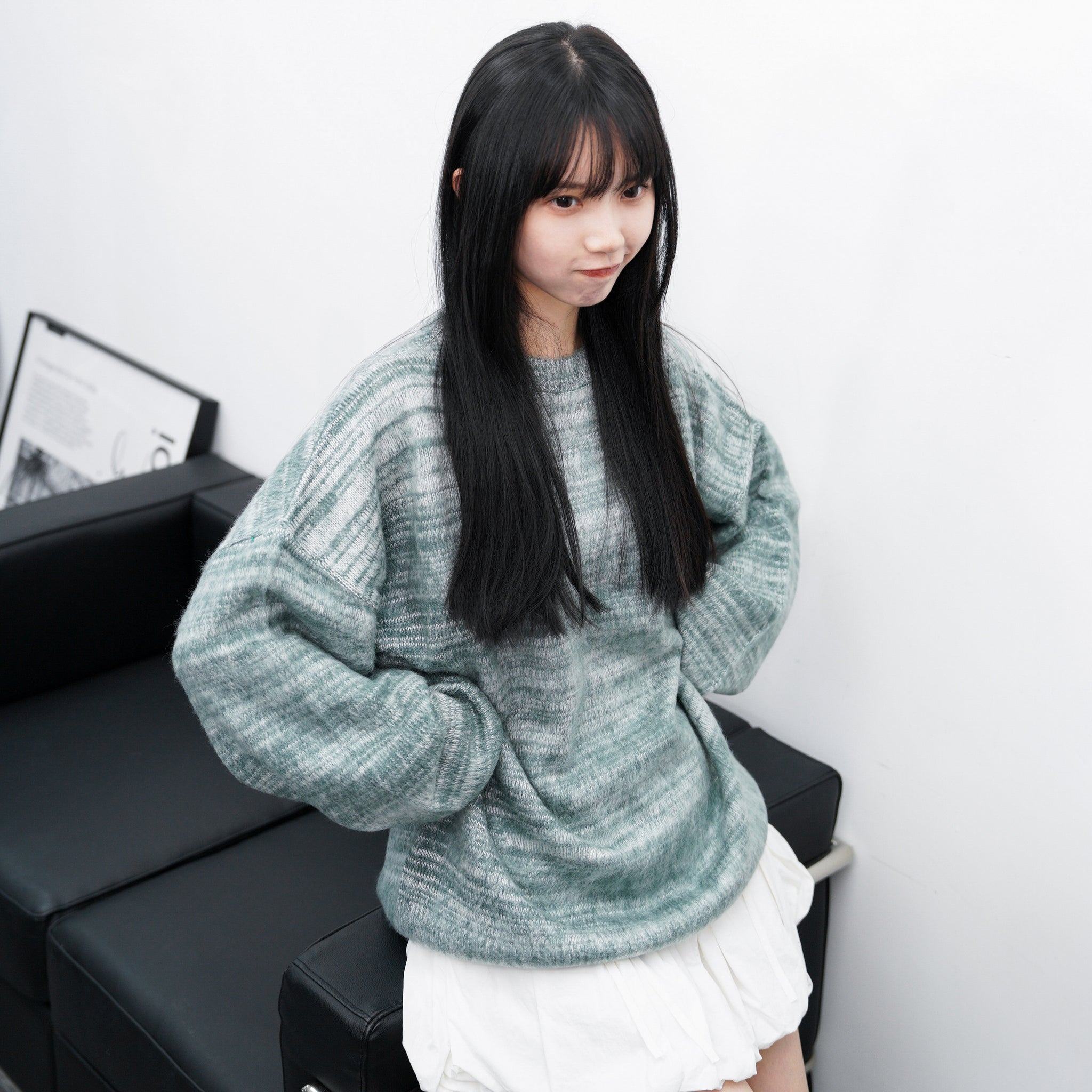 [UNISEX] 超溫柔混色霧面感橫間冷衫/ 3色