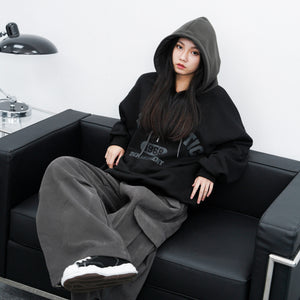[UNISEX] Duotone Half Zip Up Hoodie/ 1色