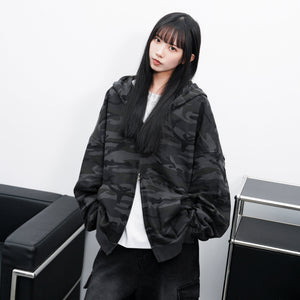 [UNISEX] 低調款2WAY CAMOUFLAGE JACKET/ 1色
