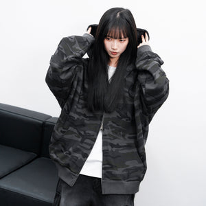 [UNISEX] 低調款2WAY CAMOUFLAGE JACKET/ 1色