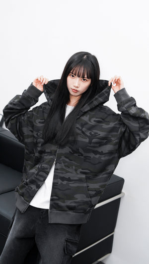 [UNISEX] 低調款2WAY CAMOUFLAGE JACKET/ 1色