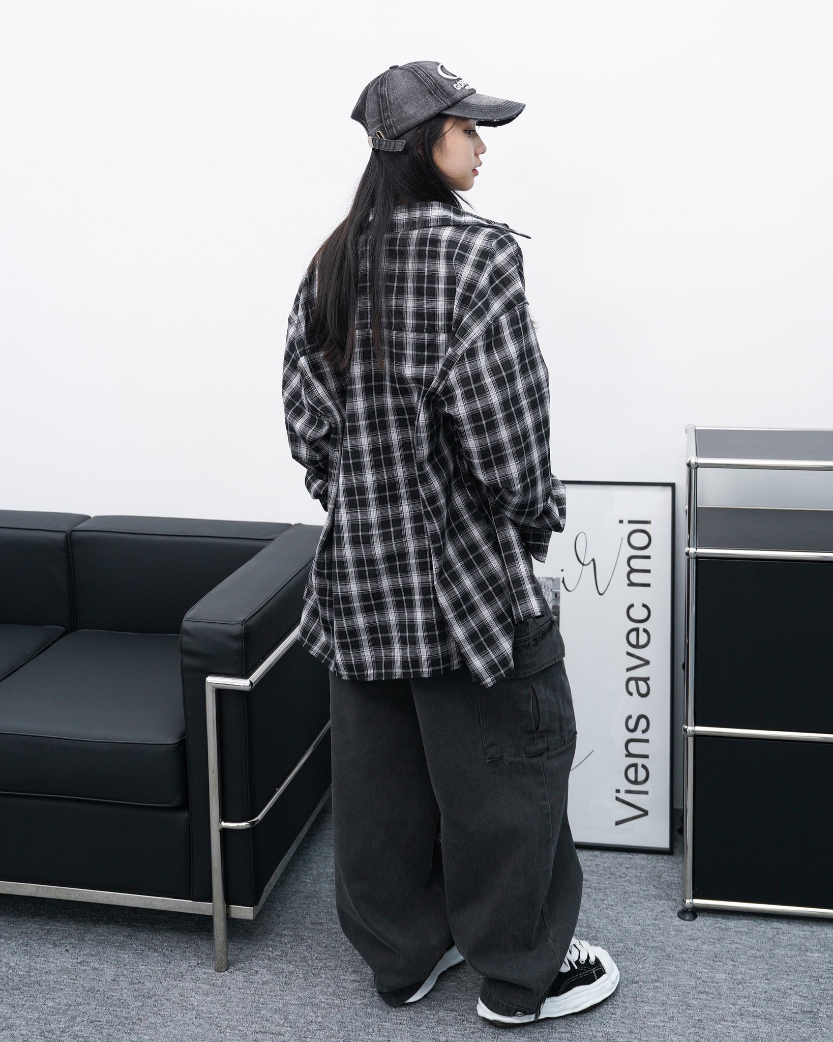 [UNISEX] Dyeing Cargo Denim Pants/ 2色