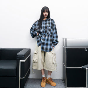 [UNISEX] 水洗BEST STRING CARGO BERMUDA PANTS/ 2色