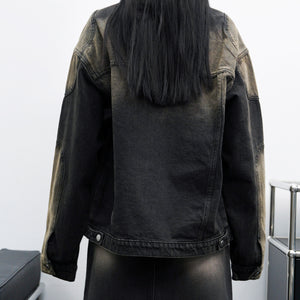 [UNISEX] 2WAY VINTAGE DENIM JACKET/ 2色