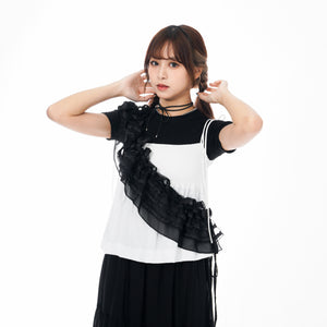 [兩用OK!] LACE LAYERED FRILL BELT/ BELT SKIRT/ 2色