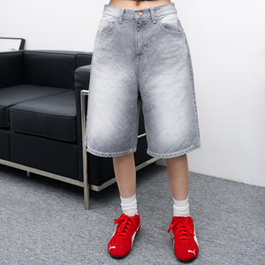 LIGHT GREY BERMUDA DENIM PANTS/ 1色