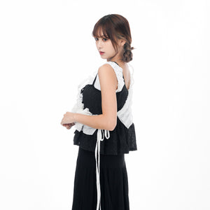 [兩用OK!] LACE LAYERED FRILL BELT/ BELT SKIRT/ 2色