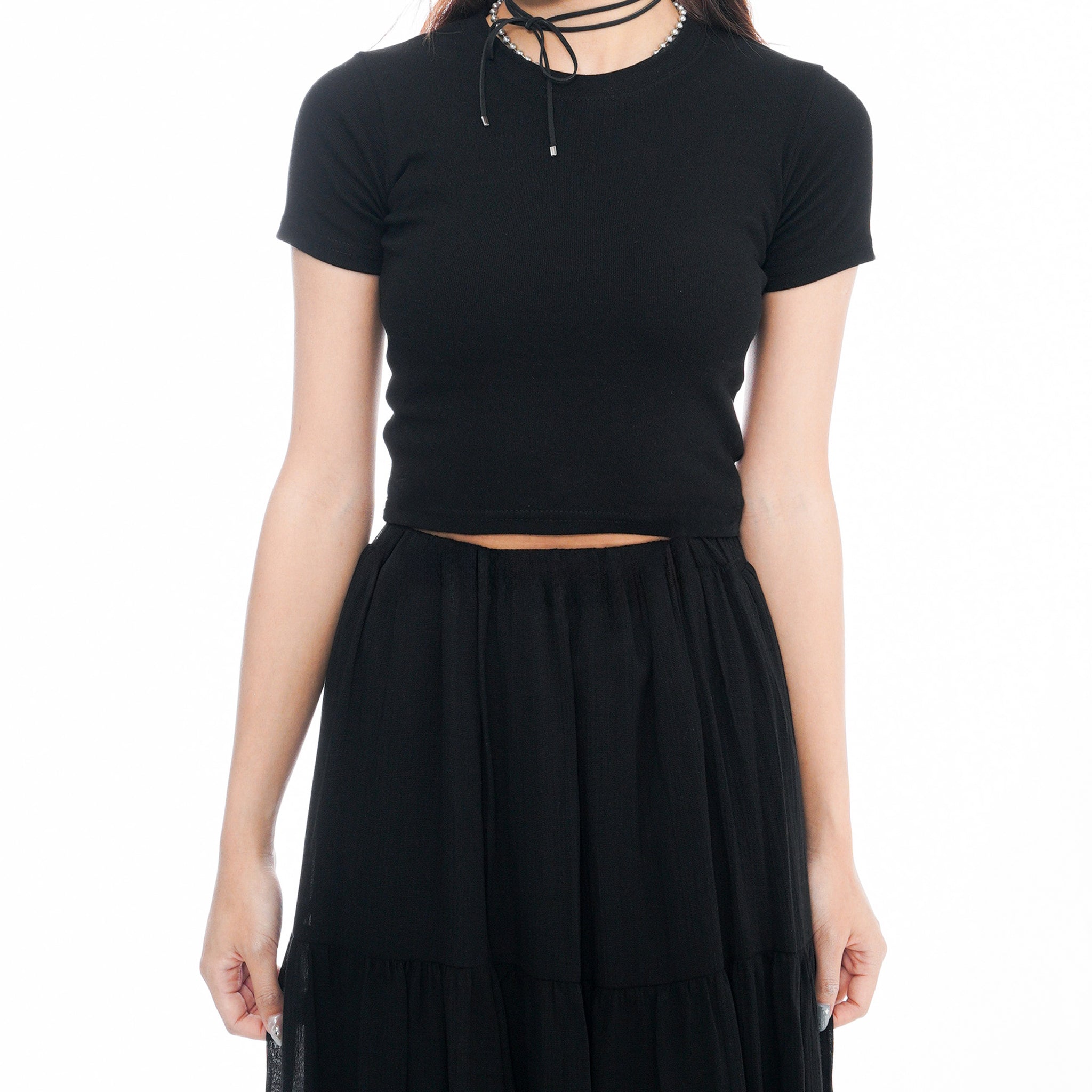 BASIC CROP TEE/ 2色