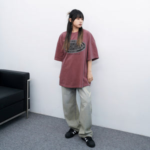 [極高腰] HEART GRAFFITI VINTAGE DENIM PANTS/ 2色