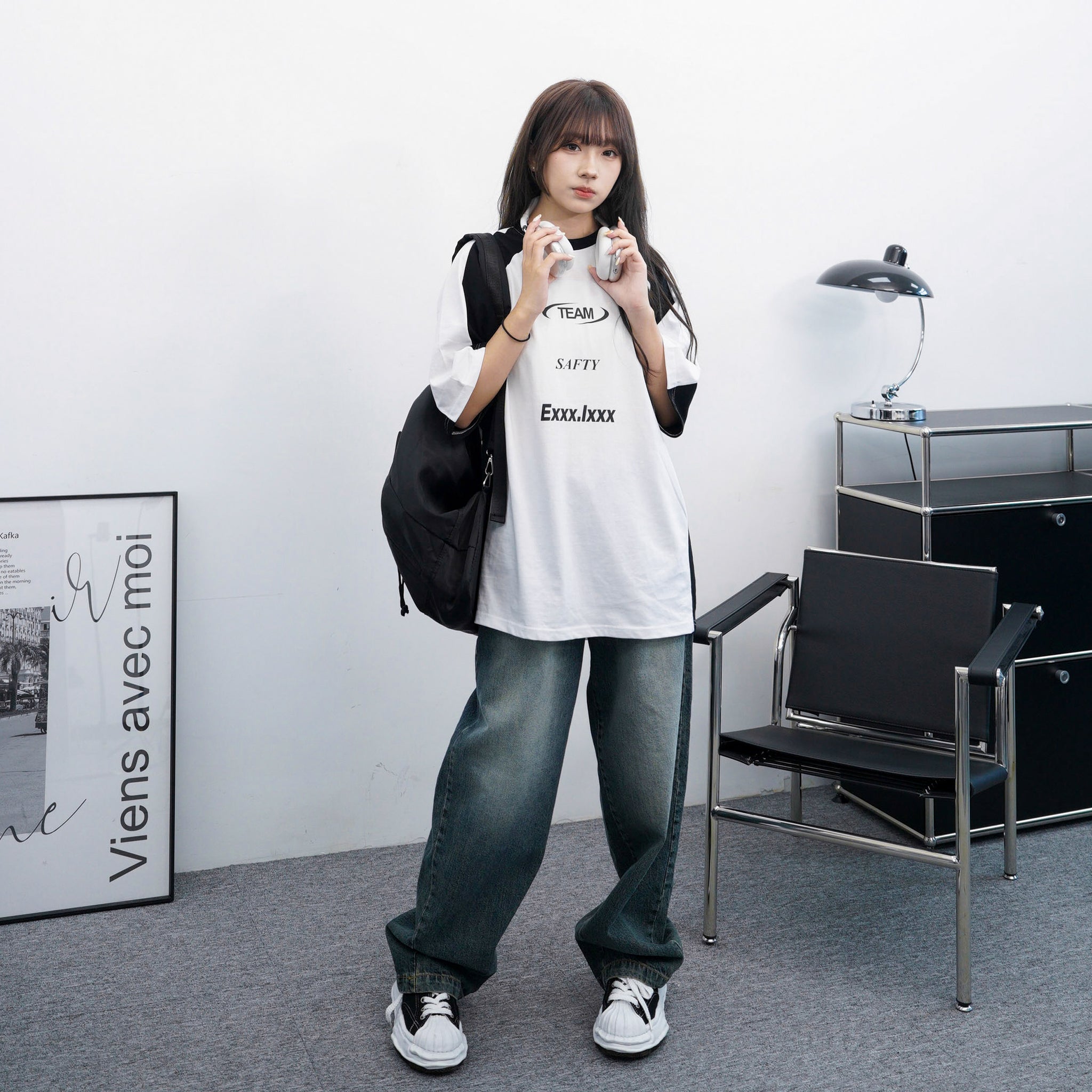 [UNISEX] Exxx.lxxx Oversize Tee/ 1色