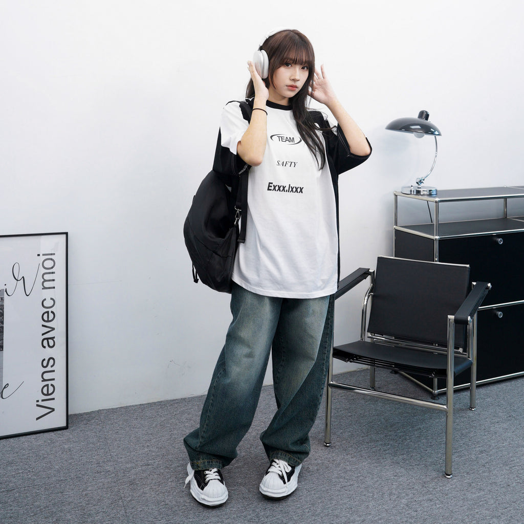 [UNISEX] Exxx.lxxx Oversize Tee/ 1色