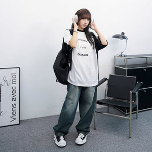 [UNISEX] Exxx.lxxx Oversize Tee/ 1色