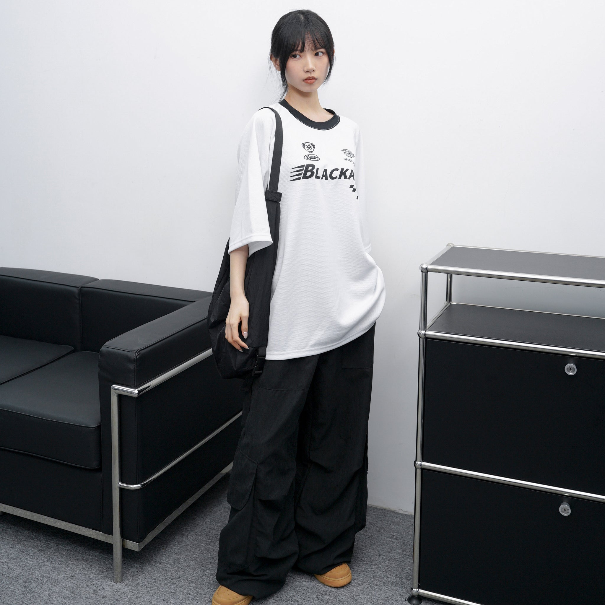 UNISEX霧面感WIDE PIN-TUCK CARGO PANTS/ 2色