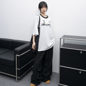 UNISEX霧面感WIDE PIN-TUCK CARGO PANTS/ 2色