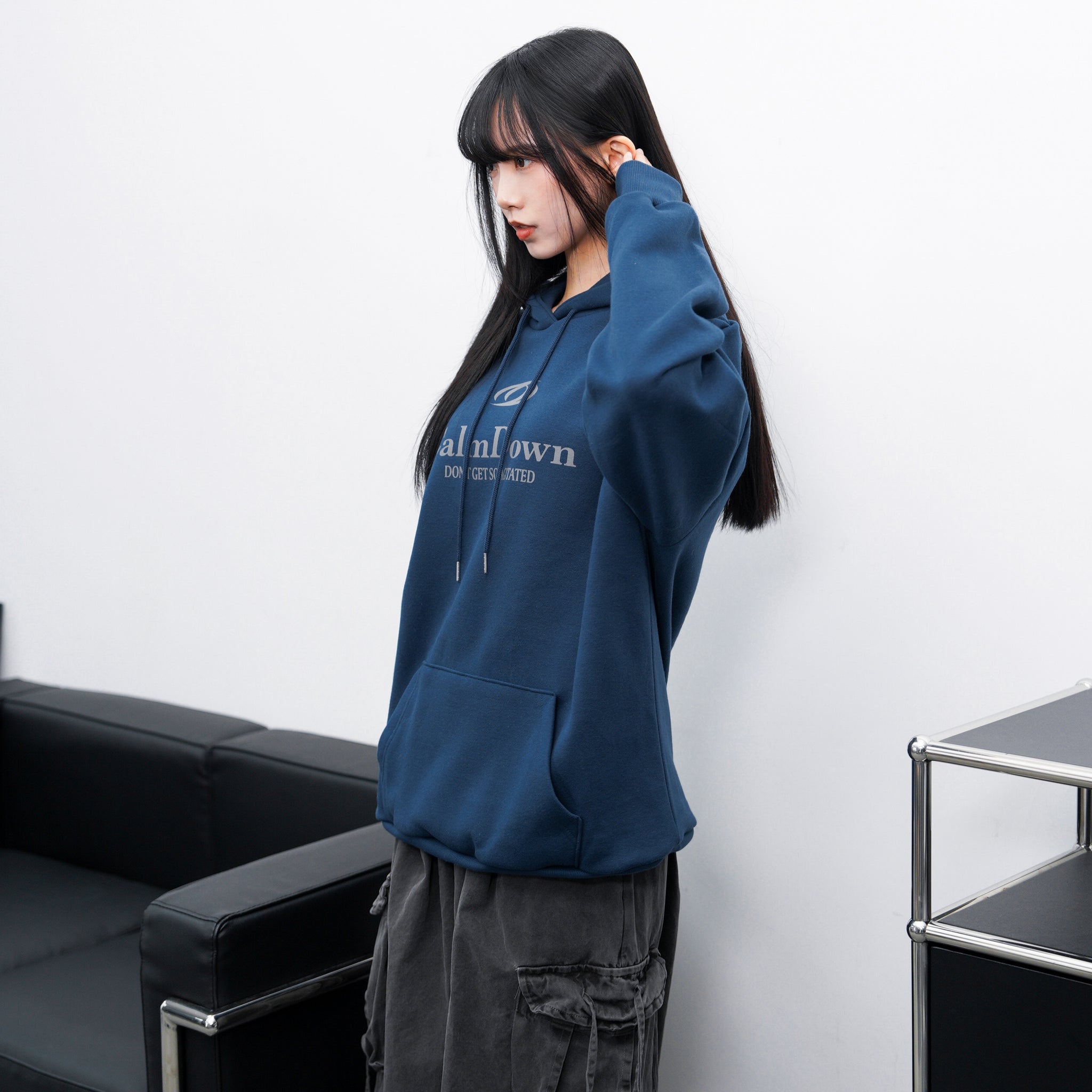 [UNISEX] 內有薄絨CALM DOWN HOODIE/ 2色