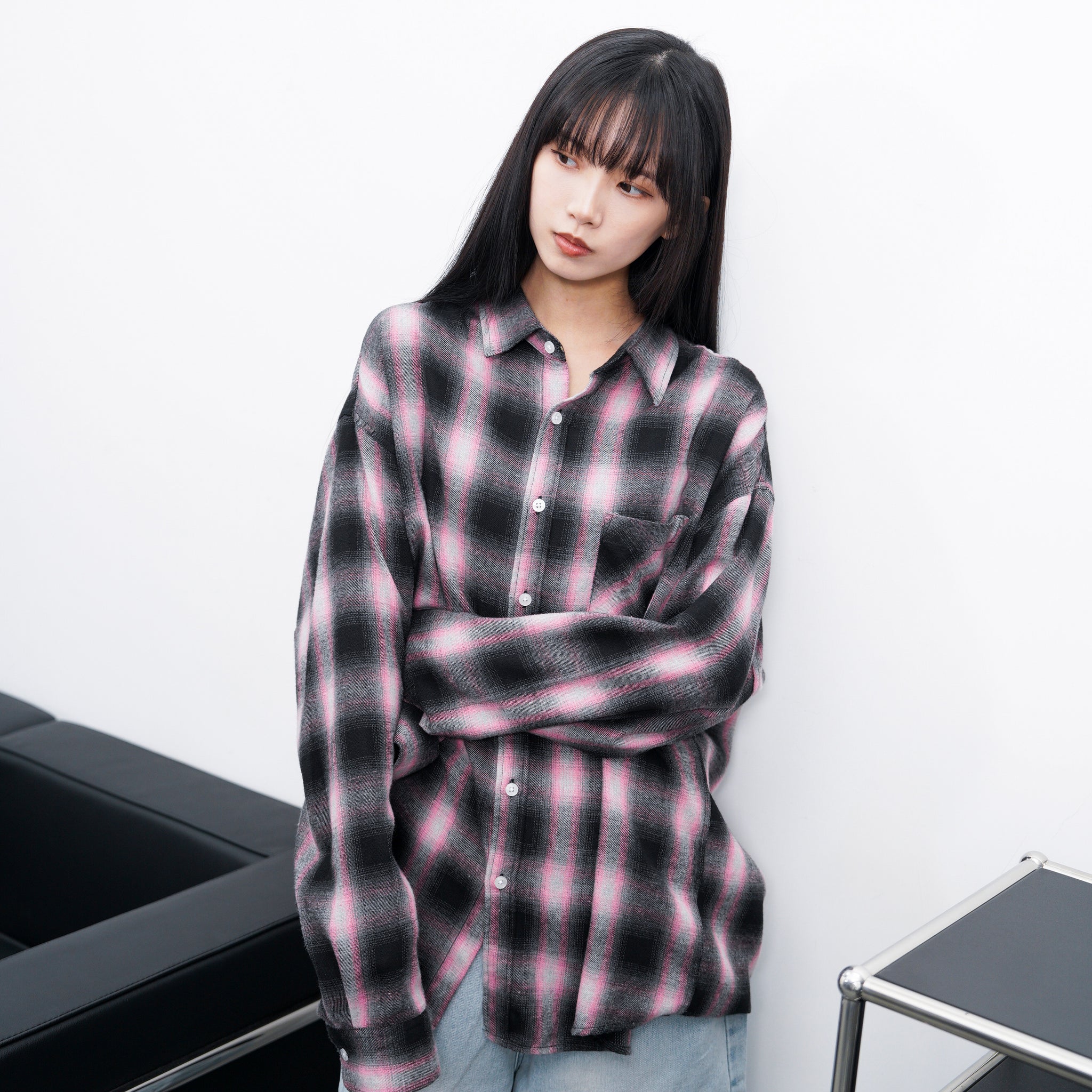 [UNISEX] CITY BOY CHECKERED SHIRT/ 2色