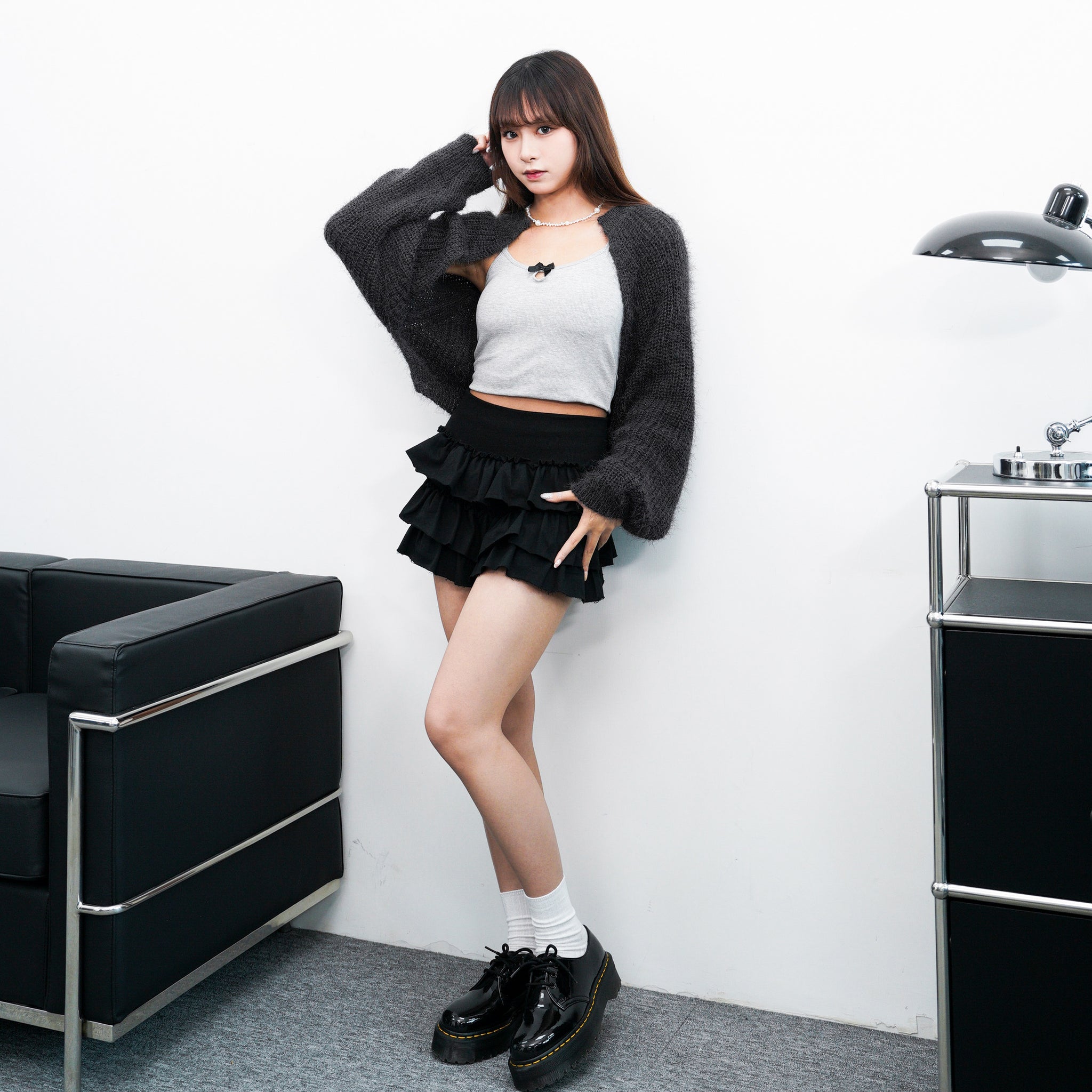 AVA RUFFLE MINI SKIRT PANTS/ 3色