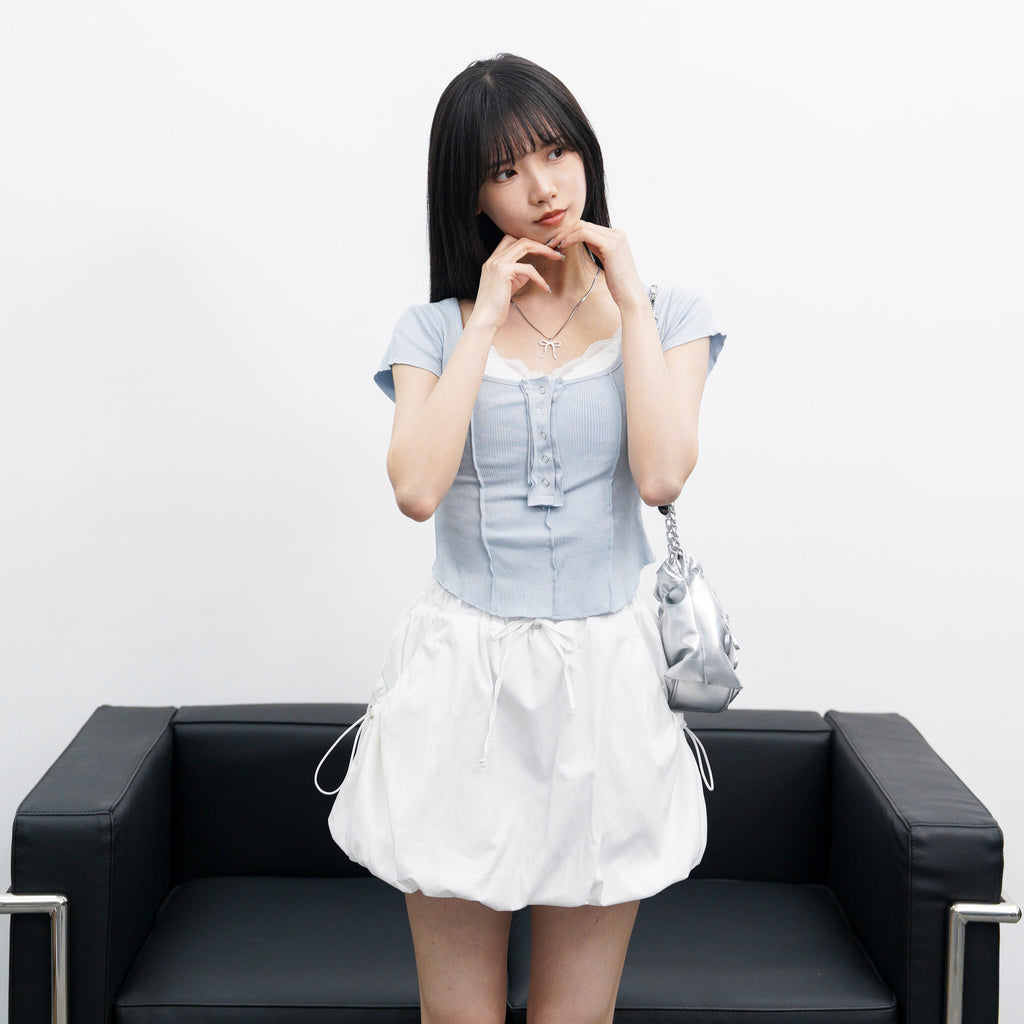 [SET] ONHWA LAYERED TOP 高質LACE背心! / 1色