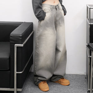 [摺邊褲腳] BALLOON POCKET DENIM PANTS/ 1色