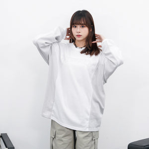[UNISEX] TRACK LAYERED LONG SLEEVE TEE/ 2色