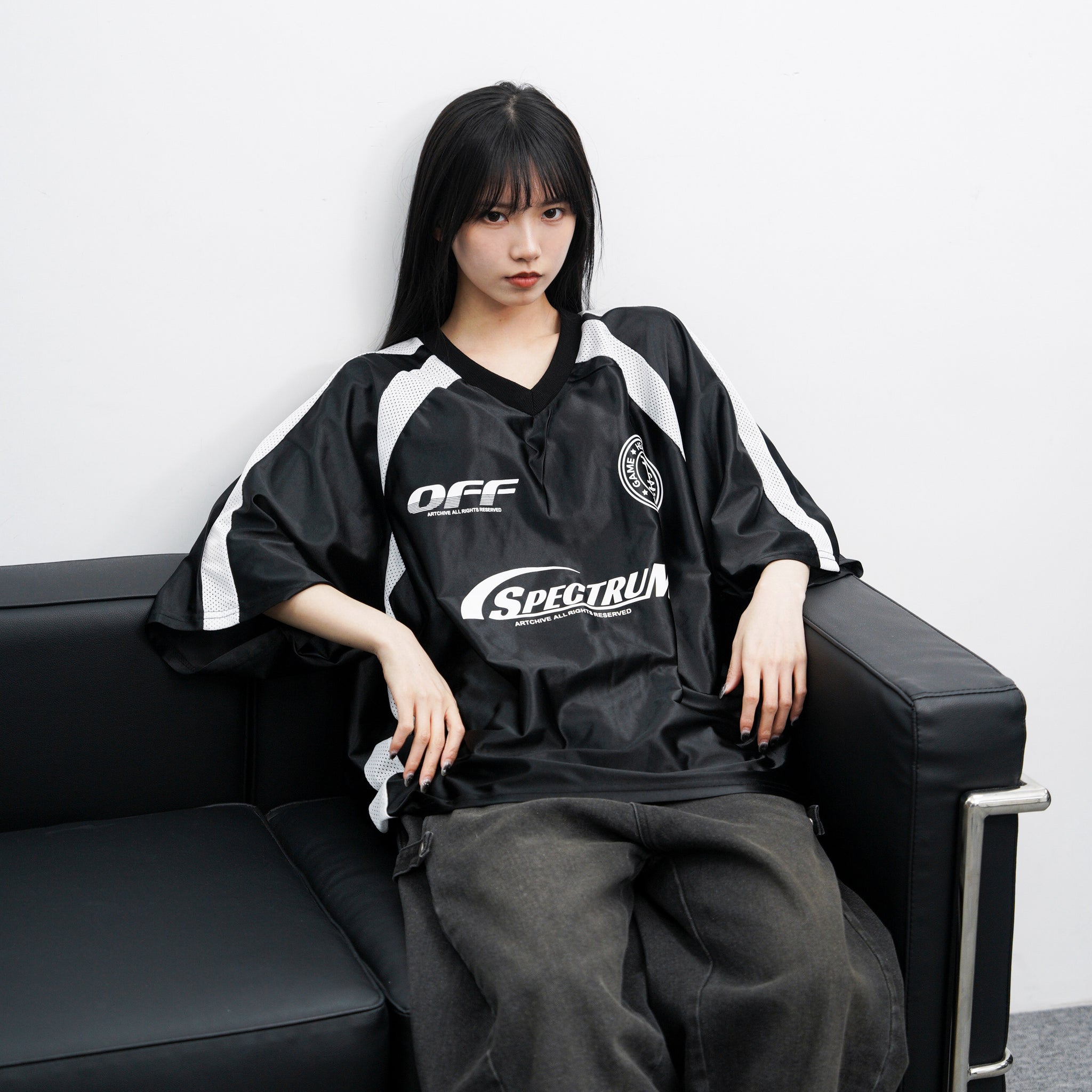 [UNISEX] 冰感透氣拼接SPECTRUM JERSEY TEE/ 3色