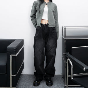 [VINTAGE] 薄款霧面感GREY JACKET/ 1色