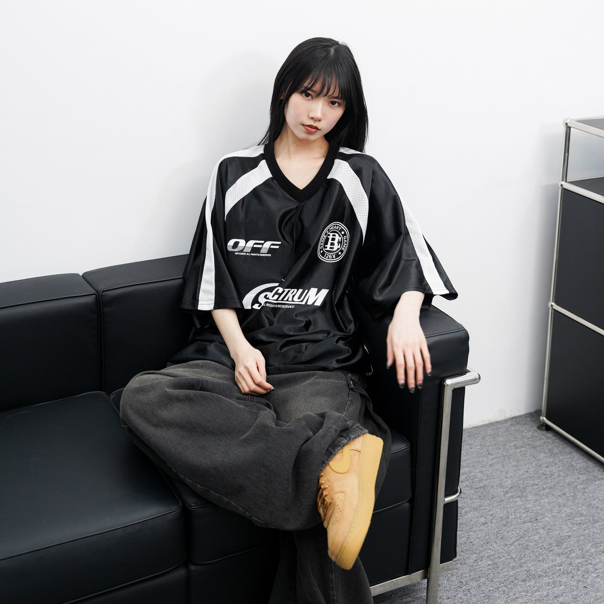 [UNISEX] 冰感透氣拼接SPECTRUM JERSEY TEE/ 3色