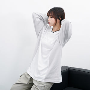 [UNISEX] TRACK LAYERED LONG SLEEVE TEE/ 2色