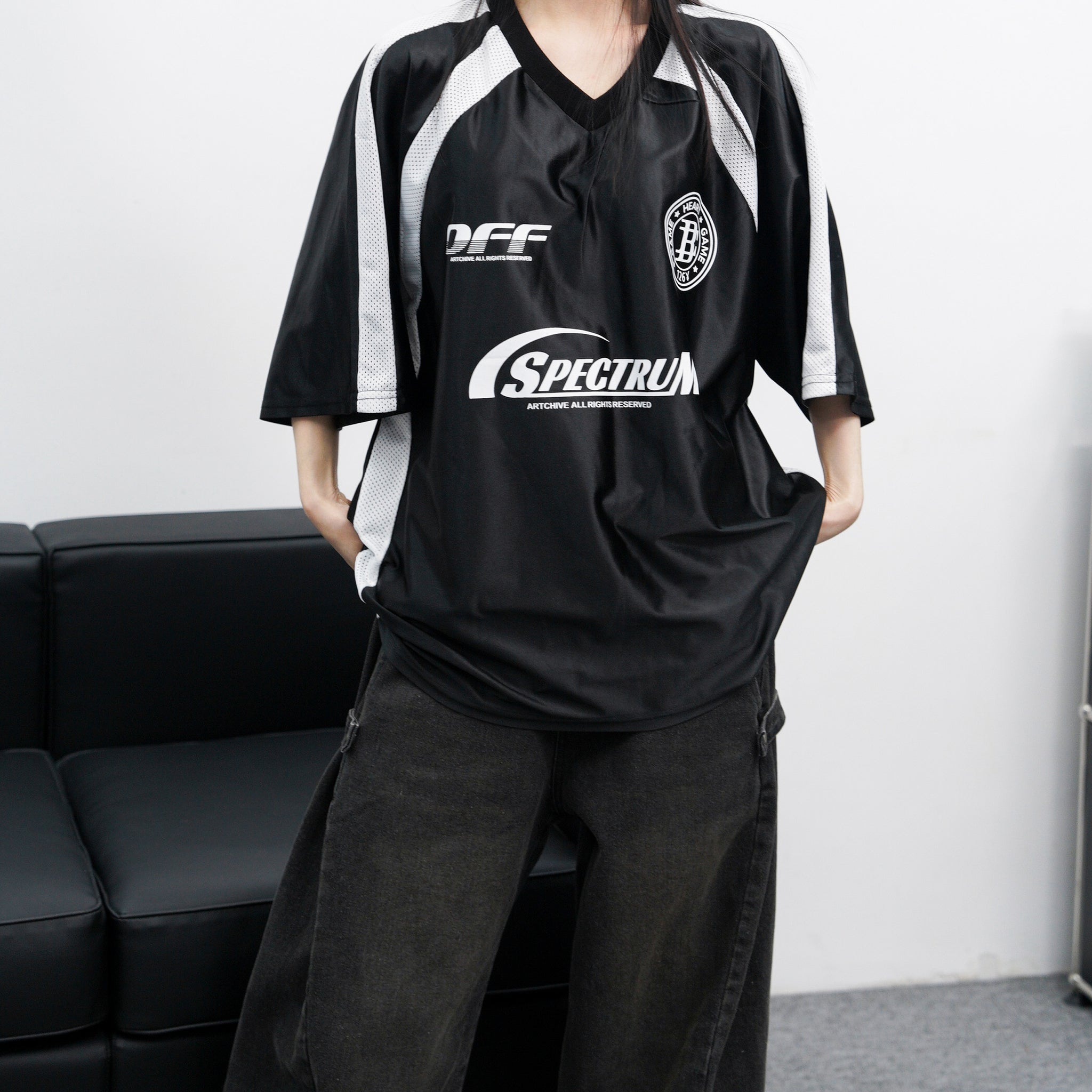[UNISEX] 冰感透氣拼接SPECTRUM JERSEY TEE/ 3色