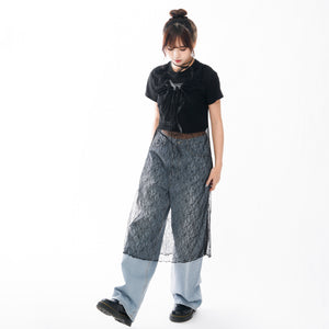 Routine High-waist Wide Denim Pants/ 2色