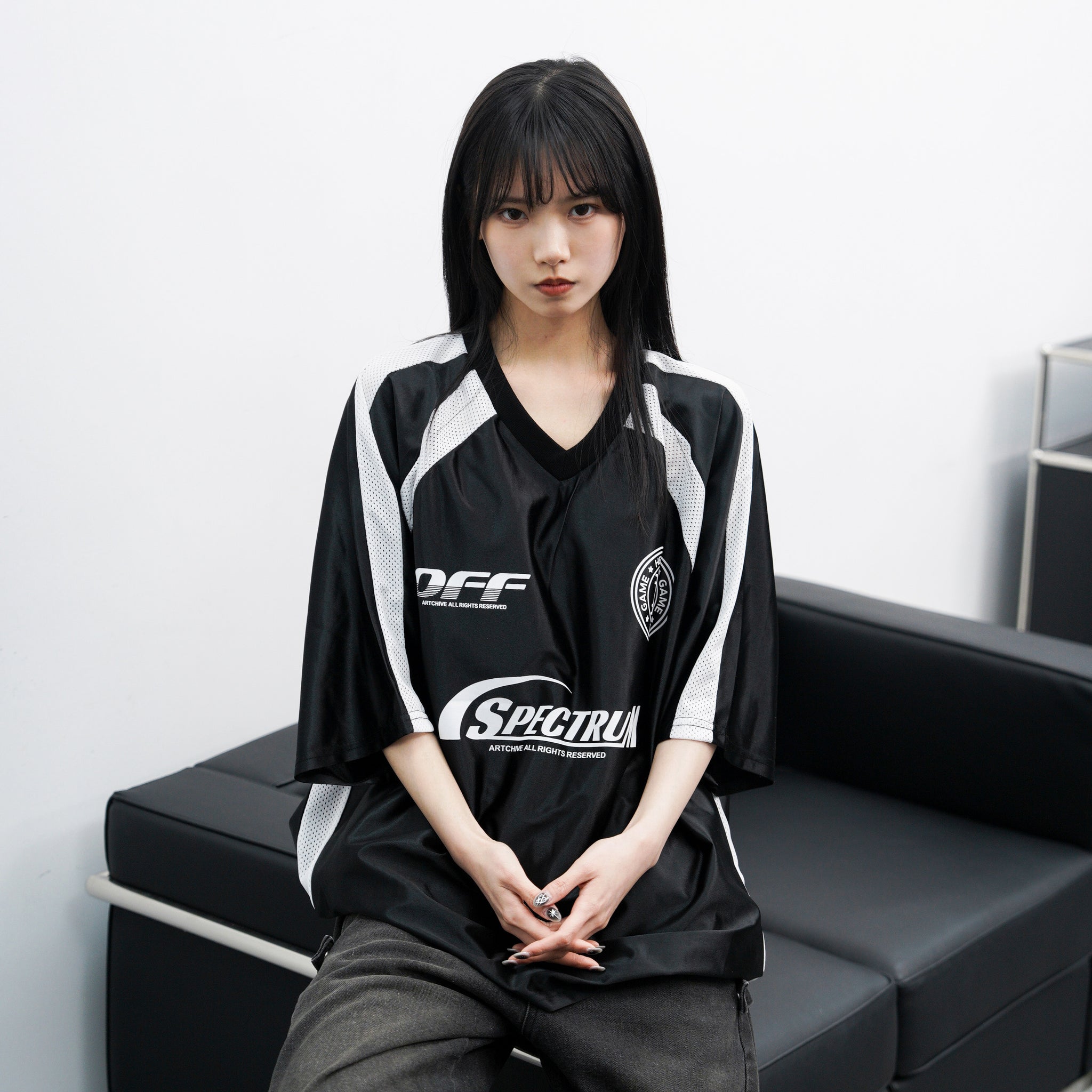 [UNISEX] 冰感透氣拼接SPECTRUM JERSEY TEE/ 3色