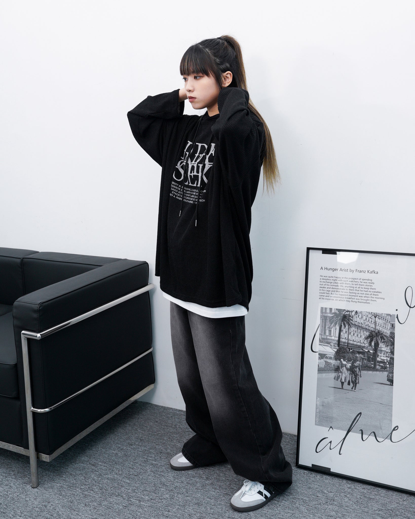 [XS-L] Retro Mood Washed Denim Pants/ 1色