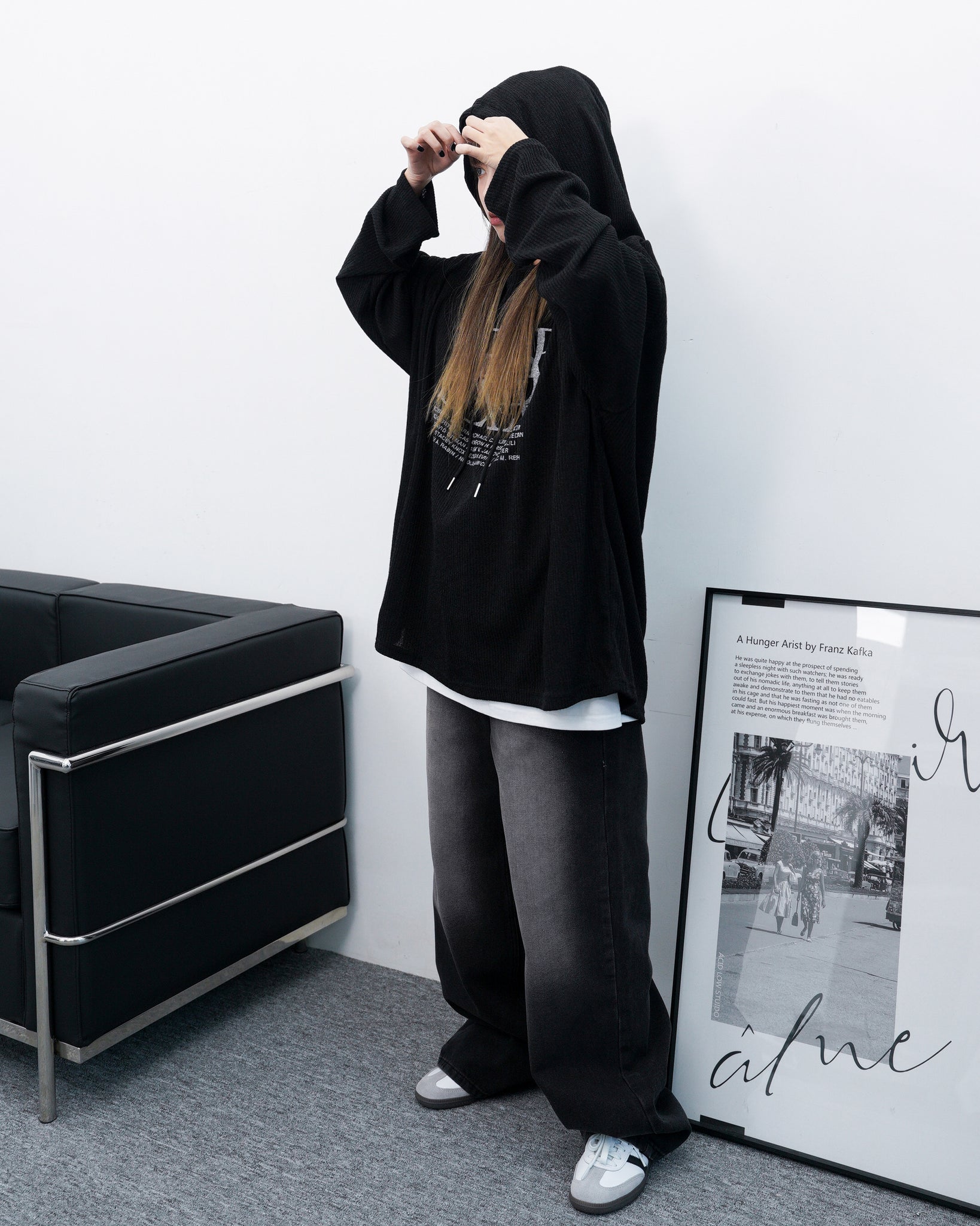 [XS-L] Retro Mood Washed Denim Pants/ 1色