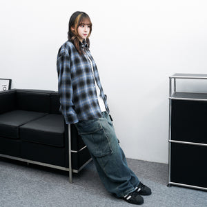[UNISEX] CITY BOY CHECKERED SHIRT/ 2色
