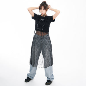Routine High-waist Wide Denim Pants/ 2色