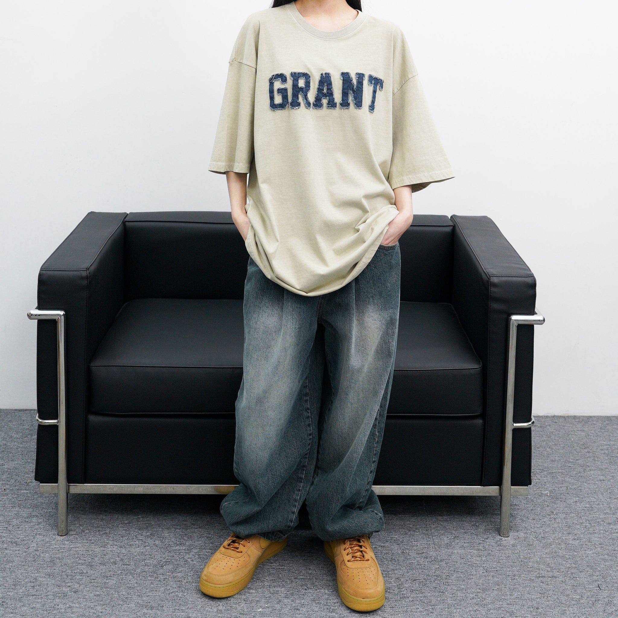 [UNISEX] GRANT PIGMENT T-SHIRT/ 2色