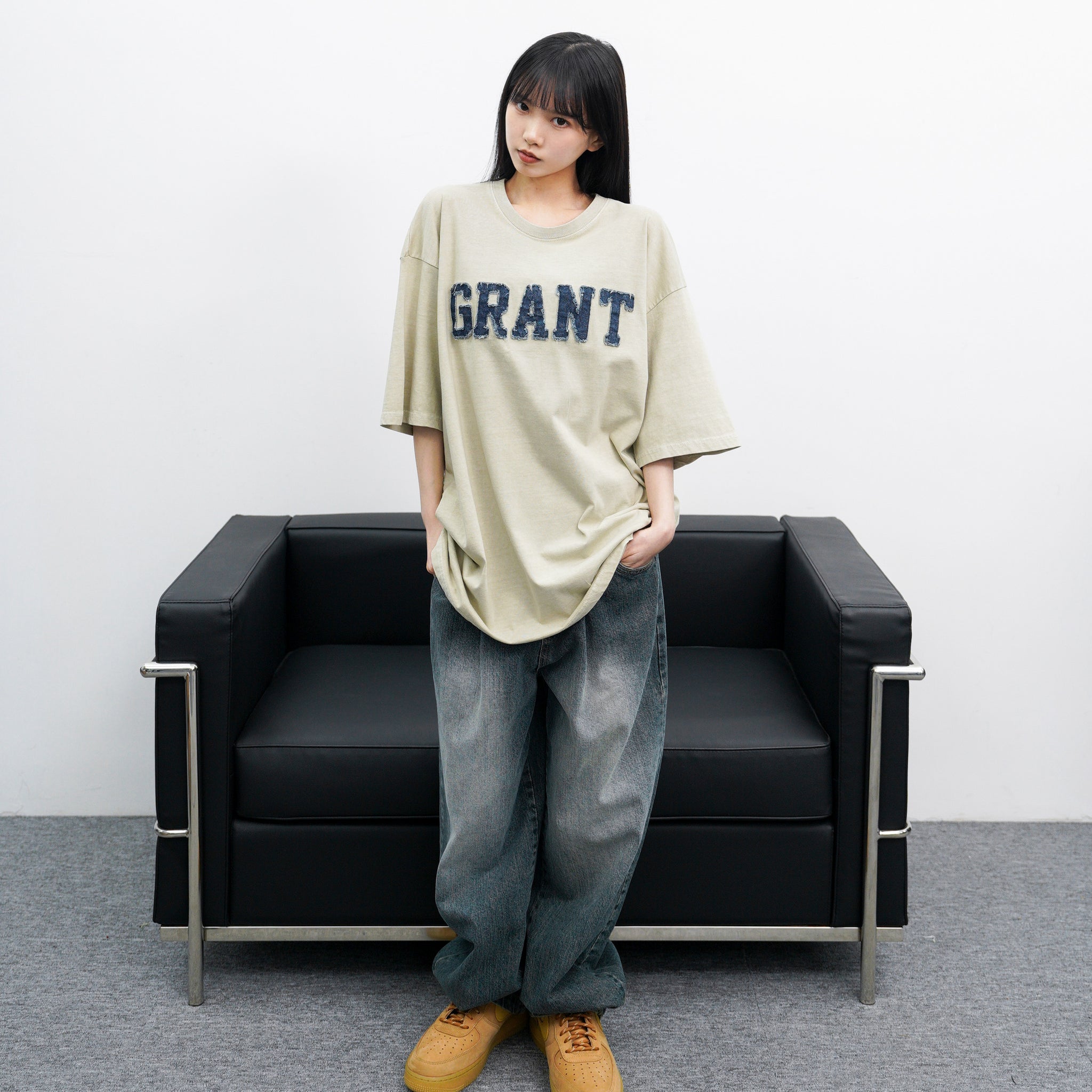 [UNISEX] GRANT PIGMENT T-SHIRT/ 2色