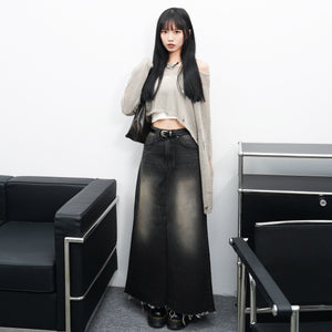 [BEST] DAMAGE CROP KNIT/ 3色