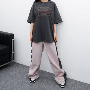 [UNISEX] SIDE SHIRRING NYLON BANDING PANTS/ 3色