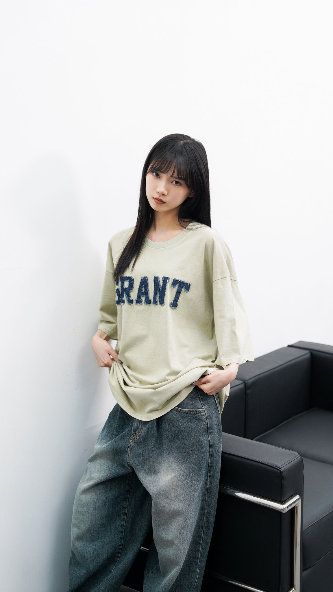 [UNISEX] GRANT PIGMENT T-SHIRT/ 2色