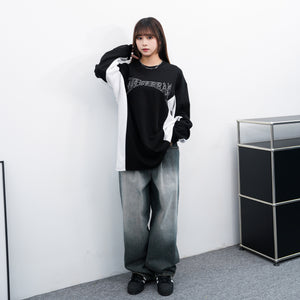 [UNISEX] TRACK LAYERED LONG SLEEVE TEE/ 2色