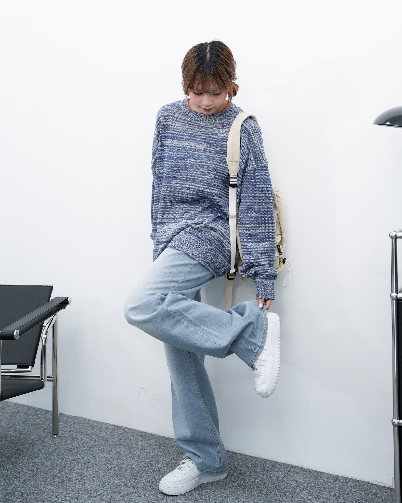 Routine High-waist Wide Denim Pants/ 2色