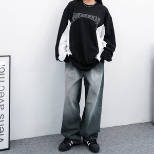 [UNISEX] TRACK LAYERED LONG SLEEVE TEE/ 2色