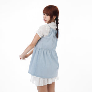 2WAY 2RIBBONS LAYERED SLEEVELESS TOP/ 2色