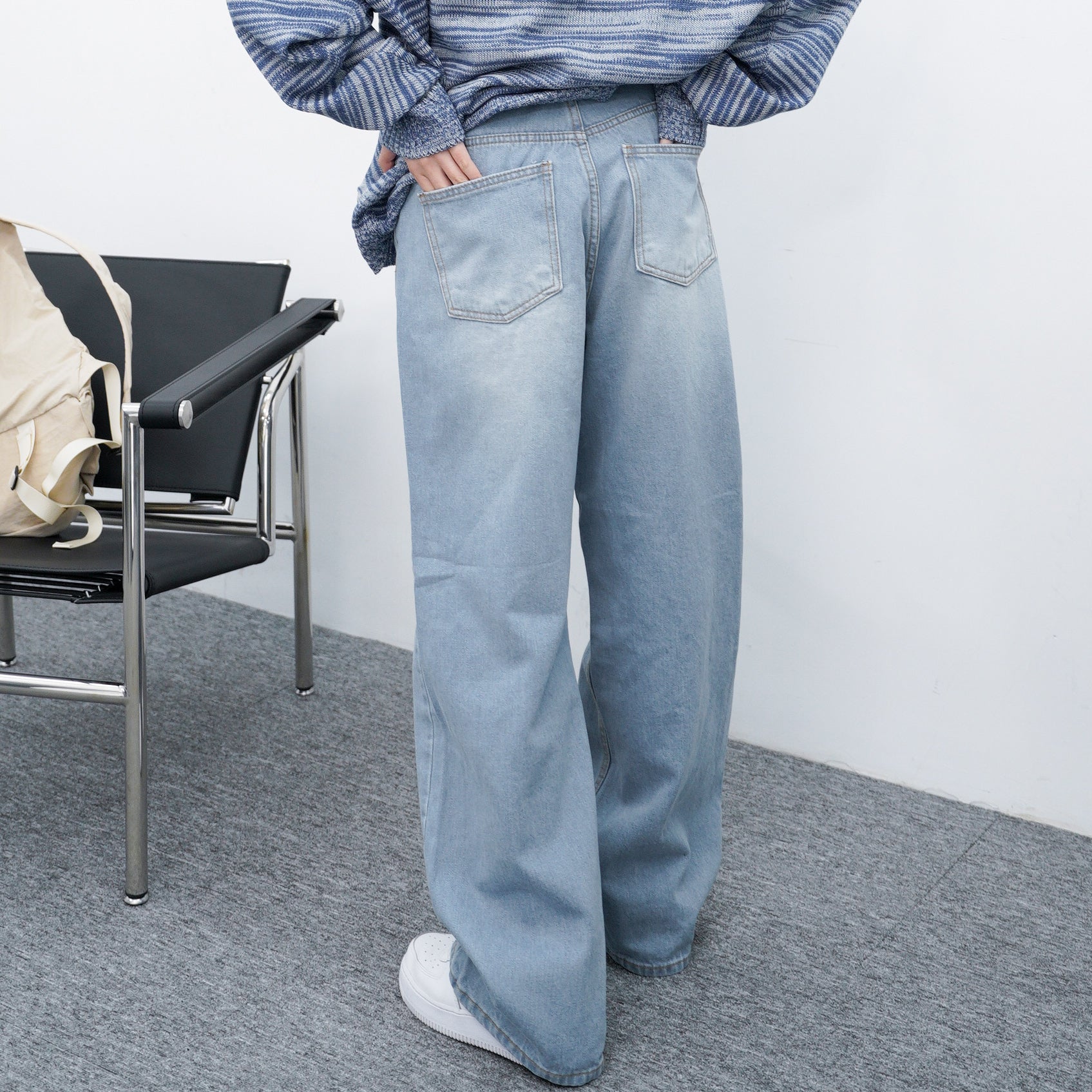 Routine High-waist Wide Denim Pants/ 2色