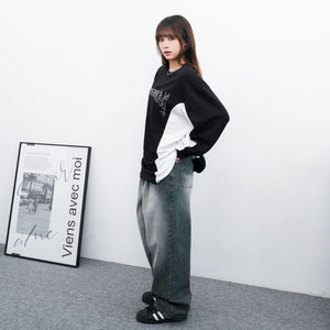 [UNISEX] TRACK LAYERED LONG SLEEVE TEE/ 2色