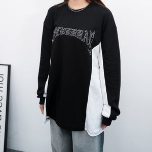 [UNISEX] TRACK LAYERED LONG SLEEVE TEE/ 2色
