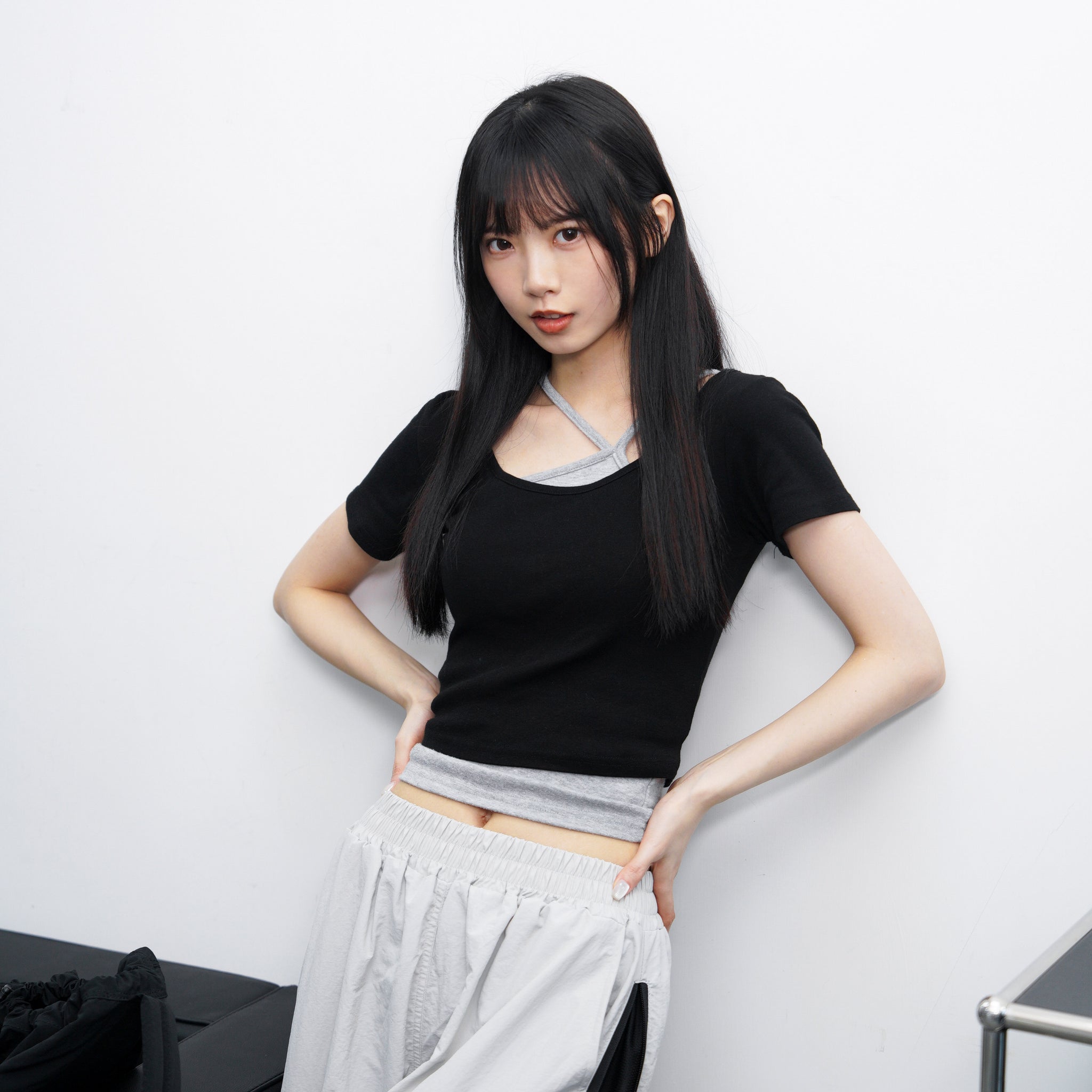 [可前後調轉] Unbalanced Sleeveless/ 3色